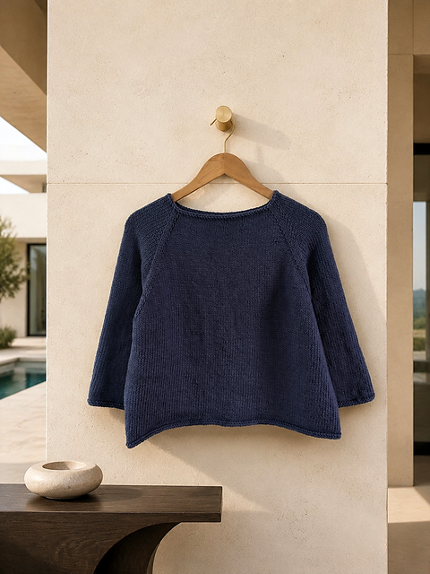 Top Down Sweater Knitting Pattern