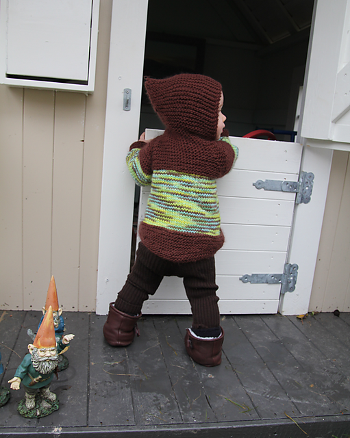 Kids Hooded Sweater Knitting Pattern