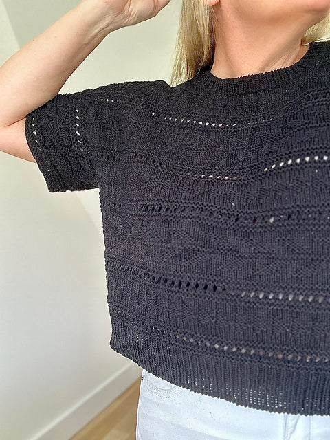 Breezy Boxy Tee Knitting Pattern