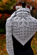 Leaf Triangle Shawl Knitting Pattern