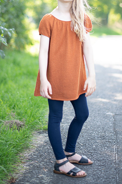 Flowy Kids Blouse Knitting Pattern