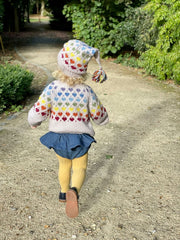 Fair Isle Kids Cardigan Knitting Pattern
