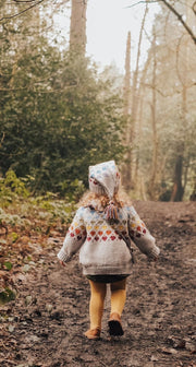 Fair Isle Kids Cardigan Knitting Pattern