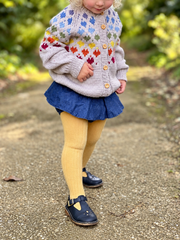 Fair Isle Kids Cardigan Knitting Pattern