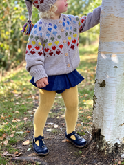 Fair Isle Kids Cardigan Knitting Pattern