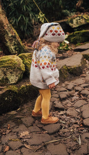 Fair Isle Kids Cardigan Knitting Pattern