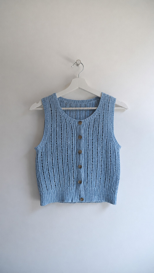 Eyelet Tank Top Knitting Pattern