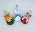 Christmas Cat Baubles Knitting Pattern