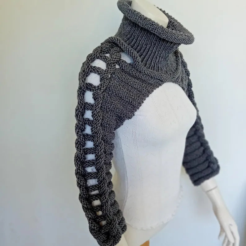 Loop Bolero Knitting Pattern