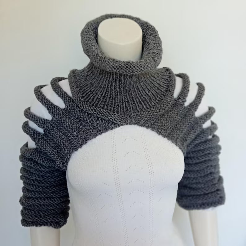 Loop Bolero Knitting Pattern