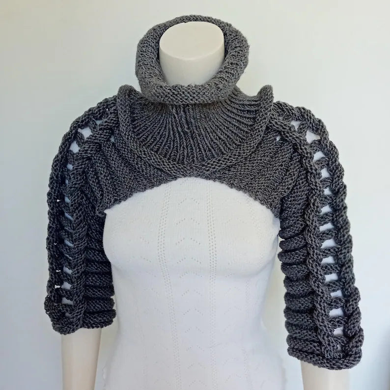 Loop Bolero Knitting Pattern