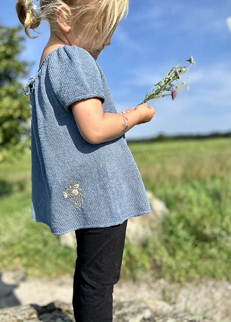 Flowy Kids Blouse Knitting Pattern
