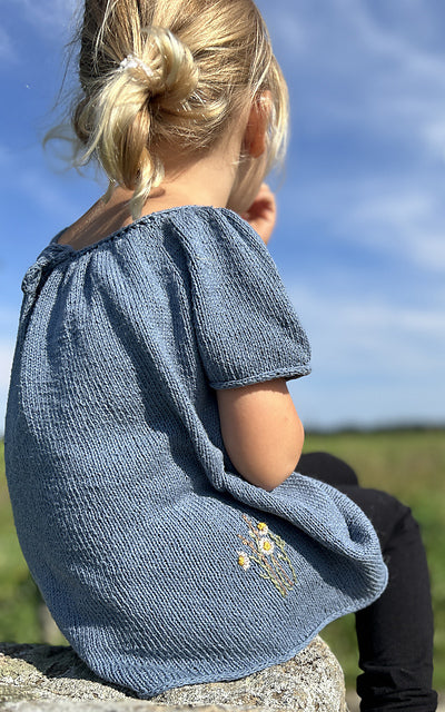 Flowy Kids Blouse Knitting Pattern