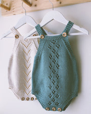 Lace Baby Romper Knitting Pattern