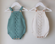 Lace Baby Romper Knitting Pattern