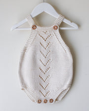 Lace Baby Romper Knitting Pattern
