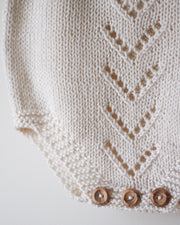 Lace Baby Romper Knitting Pattern