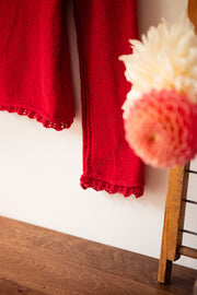 Lace Trim Sweater Knitting Pattern