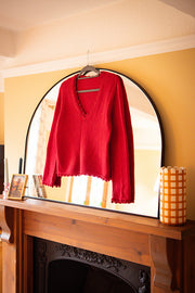 Lace Trim Sweater Knitting Pattern