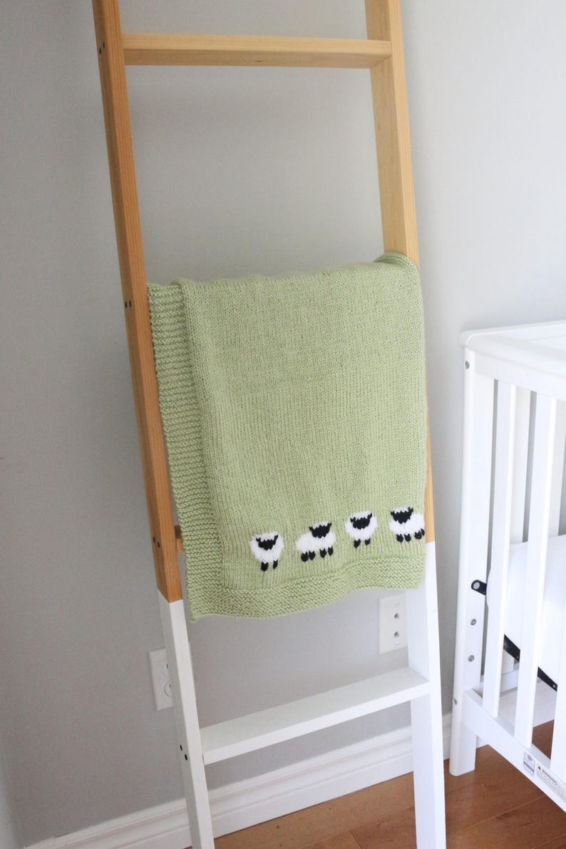 Lamb Baby Blanket Knitting Pattern