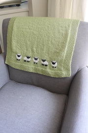 Lamb Baby Blanket Knitting Pattern