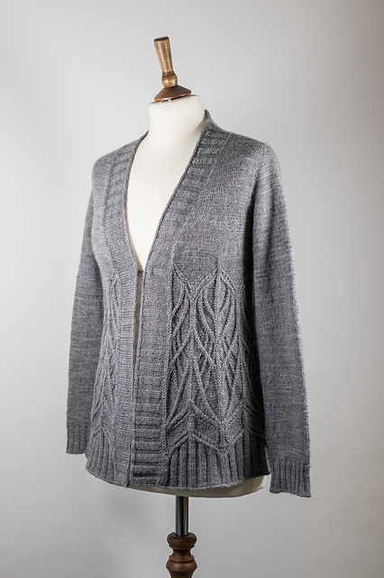 A-Line Cable Cardigan Knitting Pattern