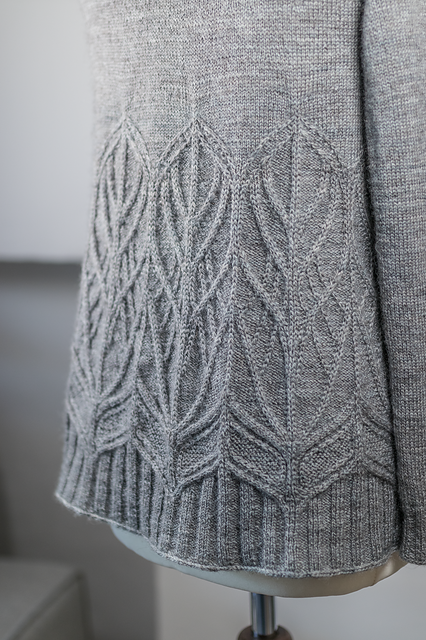 A-Line Cable Cardigan Knitting Pattern