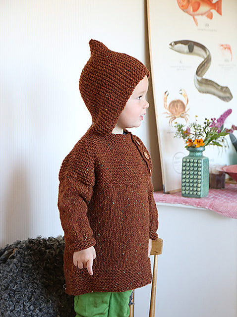 Kids Hooded Sweater Knitting Pattern