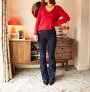 Lace Trim Sweater Knitting Pattern