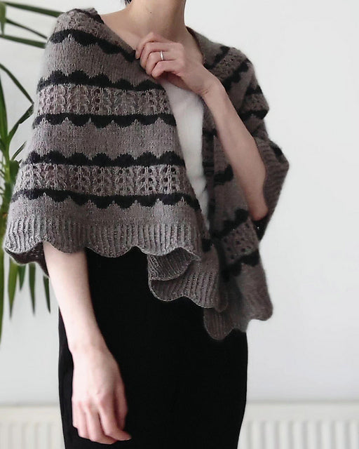 Colorwork Lace Shawl Knitting Pattern