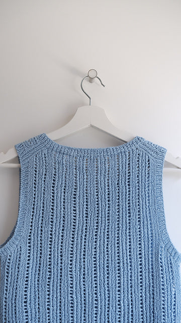Eyelet Tank Top Knitting Pattern